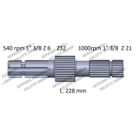 226823A1 - 226823A1 - 1" 3/8 Z 6 - PTO Shaft IH