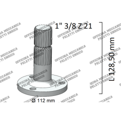 5185601 - 191/1 - 1" 3/8 Z 21 - PTO Shaft New Holland