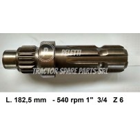 43D - 1" 3/4 Z 6 PTO Shaft New Holland | Officina Peletti