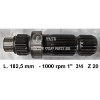 43E - 1" 3/4 Z 20 PTO Shaft New Holland | Officina Peletti