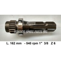43/1 - 1" 3/8 Z 6 PTO Shaft New Holland | Officina Peletti