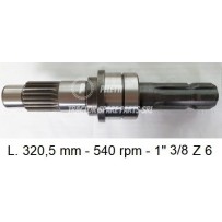 43G - 1" 3/8 Z 6 PTO Shaft New Holland | Officina Peletti
