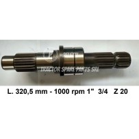 44 - 1" 3/4 Z 20 PTO Shaft New Holland | Officina Peletti