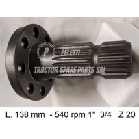 138/2 - 1" 3/4 Z 20 PTO Shaft New Holland | Officina Pelett