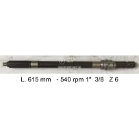 130A - 1" 3/8 Z 6 PTO Shaft Massey Ferguson | Officina Pele
