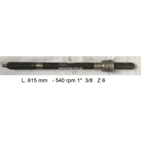 136 - 1" 3/8 Z 6 PTO Shaft Massey Ferguson | Officina Pelet