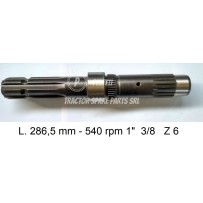 137B - 1" 3/8 Z 6 PTO Shaft Massey Ferguson | Officina Pele