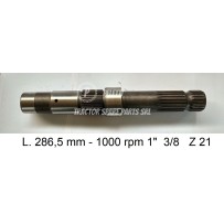 137A - 1" 3/8 Z 21 PTO Shaft Massey Ferguson | Officina Pel