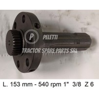 148/1 - 1" 3/8 Z 6 PTO Shaft Massey Ferguson | Officina Pel