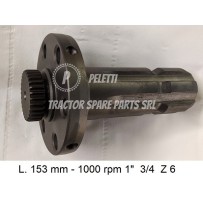 148/4 - 1" 3/4 Z 6 PTO Shaft Massey Ferguson | Officina Pel