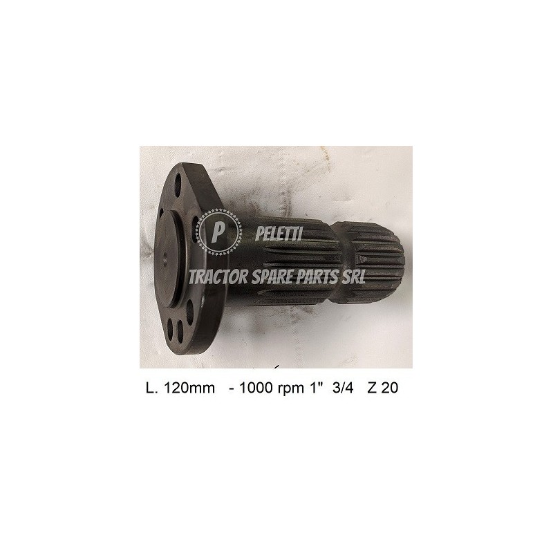 159/1 - 1" 3/4 Z 20 PTO Shaft Massey Ferguson | Officina Pe