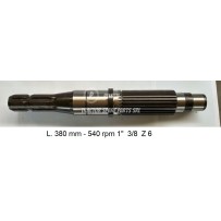 148/5 - 1" 3/8 Z 6 PTO Shaft Fendt | Officina Peletti