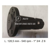 780/1 - 1" 3/4 Z 6 PTO Shaft Renault Claas | Officina Pelet