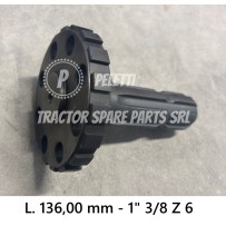 138/5 - 1" 3/8 Z 6 PTO Shaft Landini | Officina Peletti